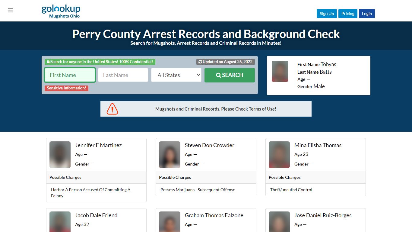 Perry County Mugshots, Perry County Arrest Records - GoLookUp